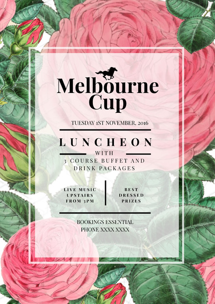 Customisable Melbourne Cup Poster Templates DIY With Easil s Tools